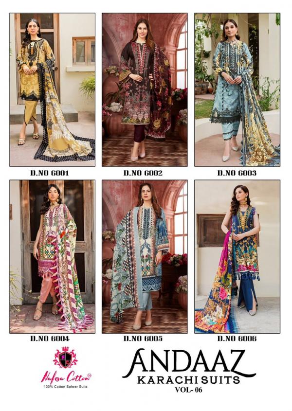 Nafisa Andaaz Vol-6 – Dress Material